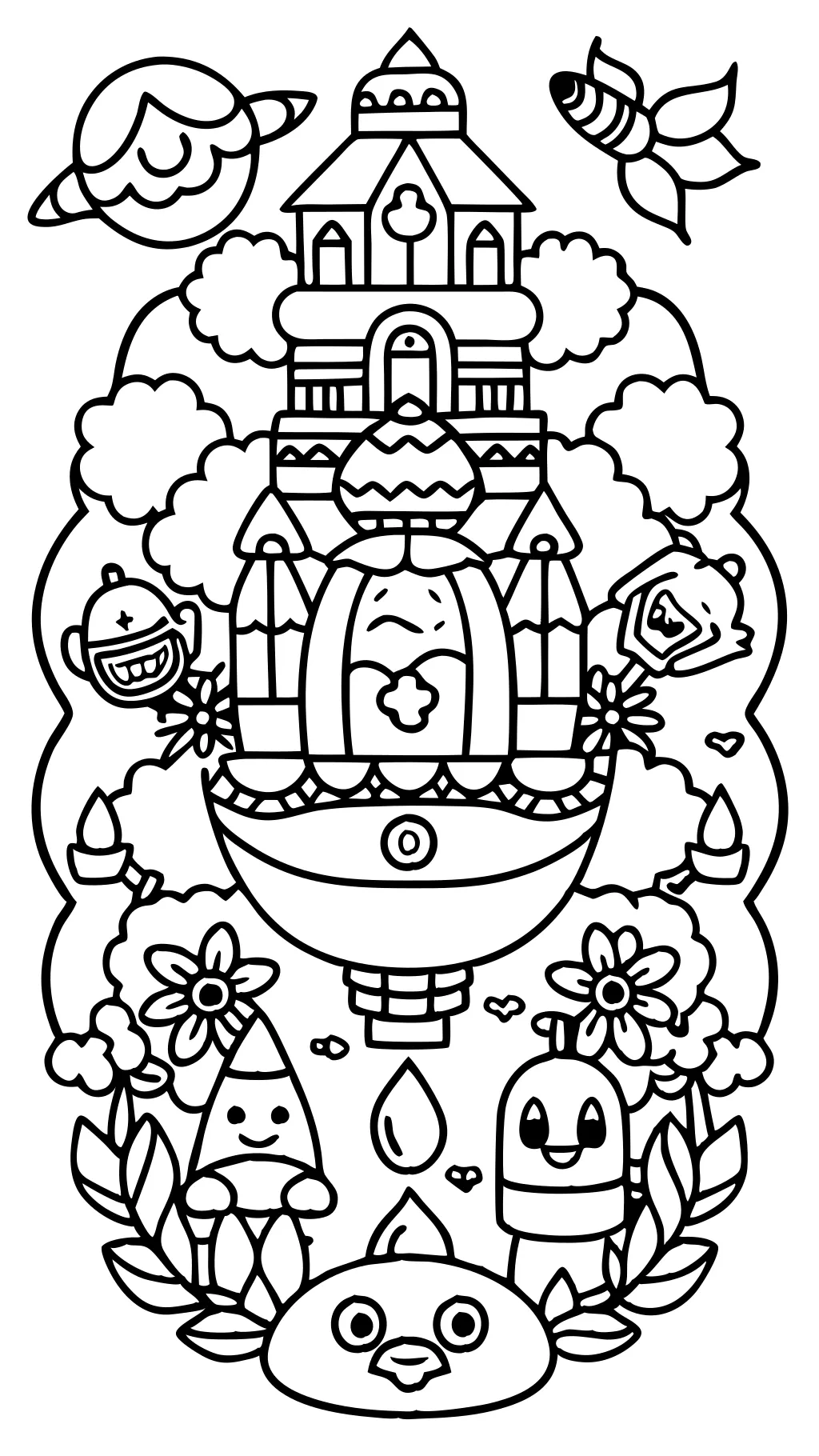 cartoon coloring pages for adults